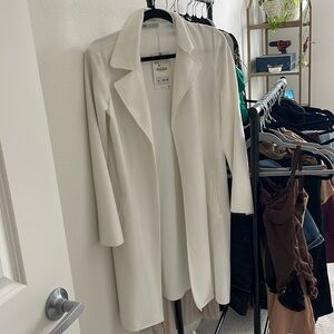 Zara off white blazer coat - brand new with tags